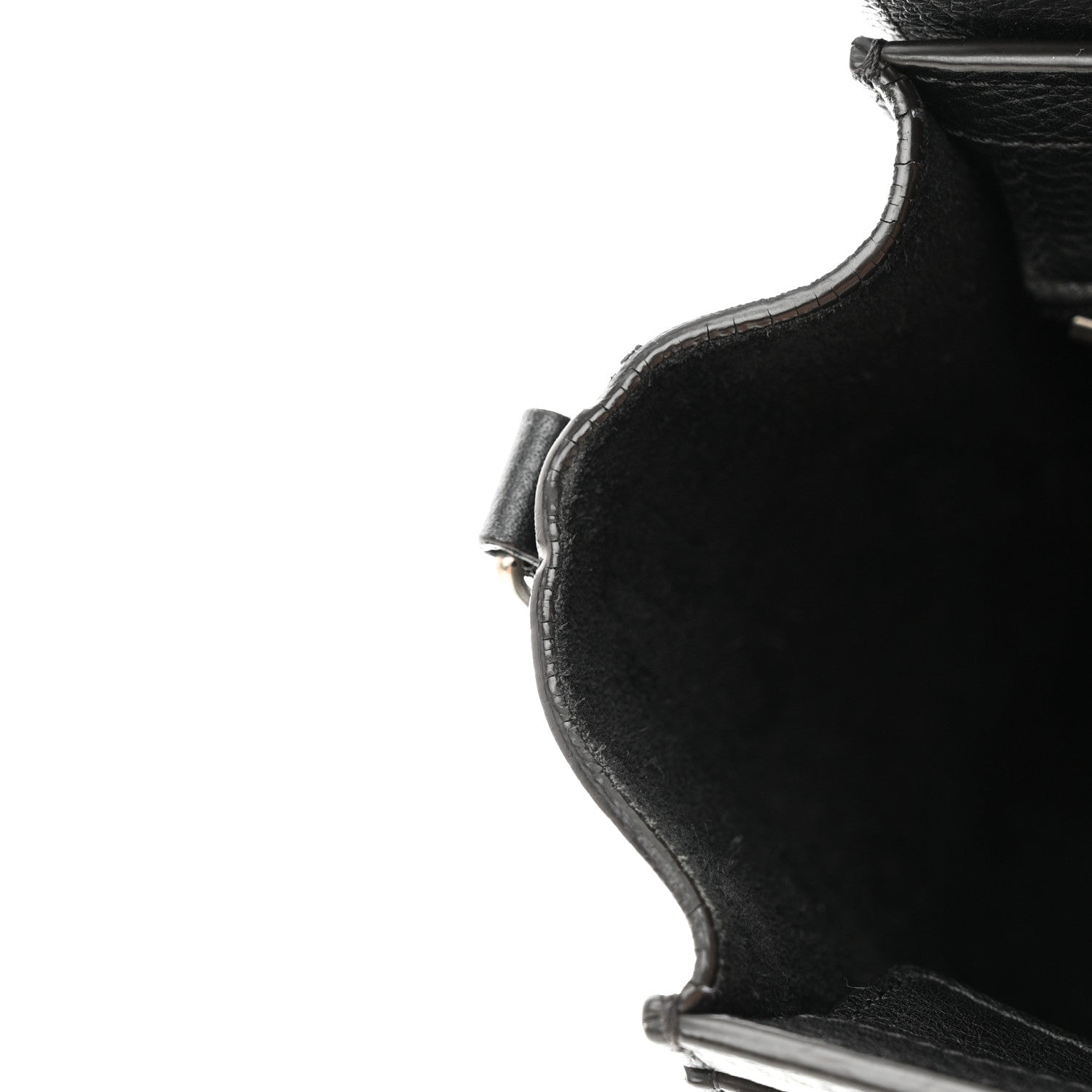 Celine Drummed Calfskin Nano Luggage Black 12 of 17