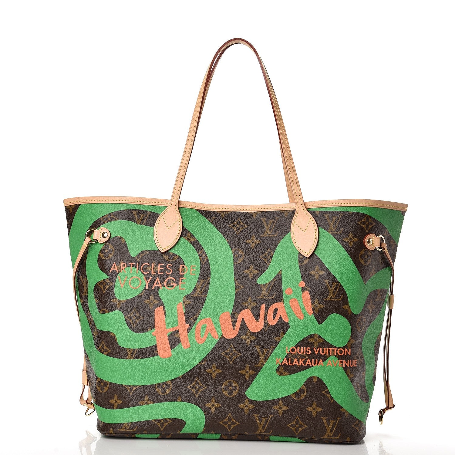 Louis Vuitton Monogram Tahitienne Hawaii Neverfull MM 3 of 9