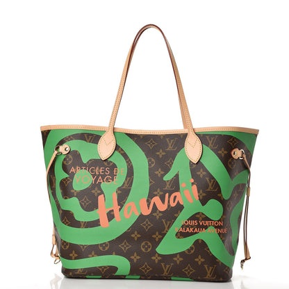 Louis Vuitton Monogram Tahitienne Hawaii Neverfull MM 3 of 9