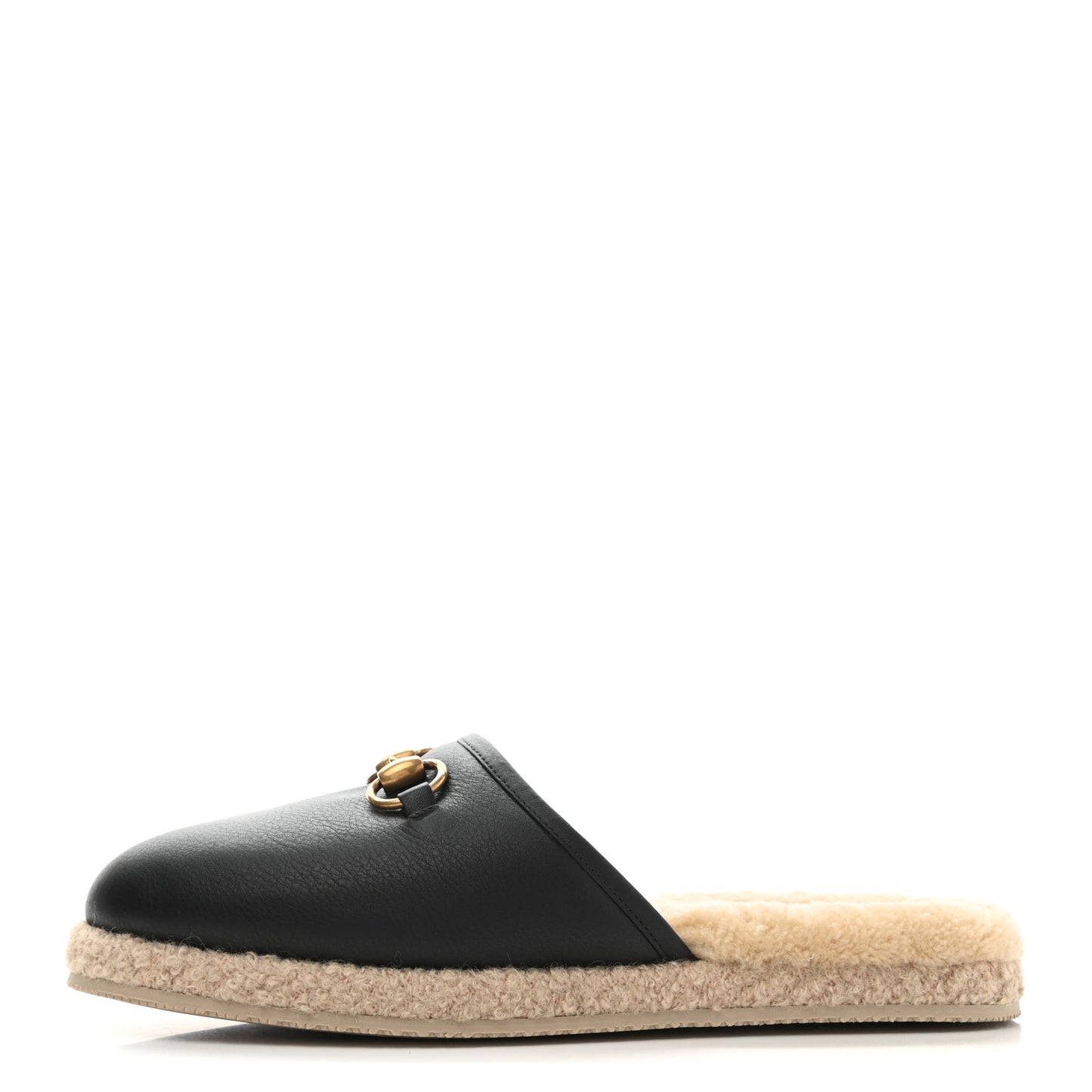 Nappa Wool Womens Fria Slippers 38.5 Black Butterscotch