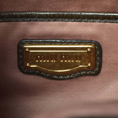 Miu Miu Vitello Lux Medium Bow Bag Brown 6 of 7