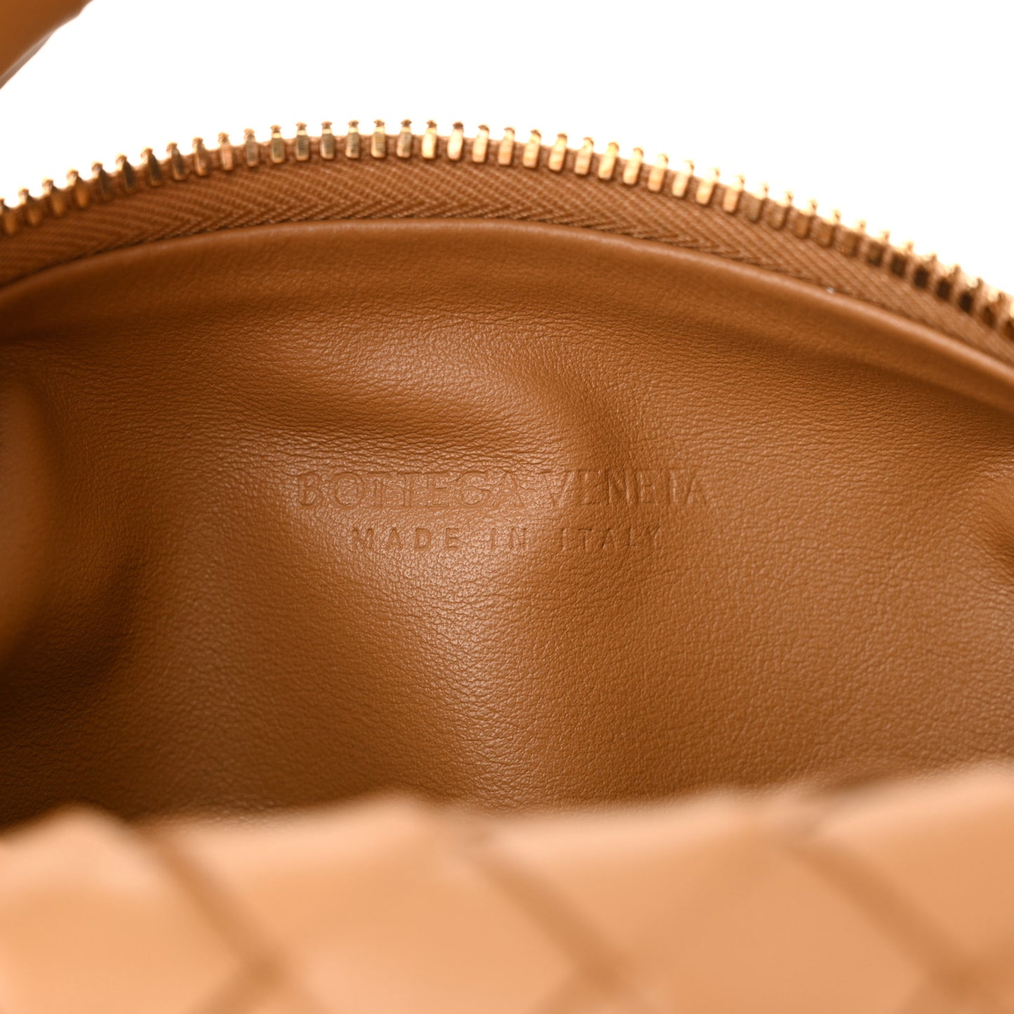 Nappa Intrecciato Mini Jodie Caramel