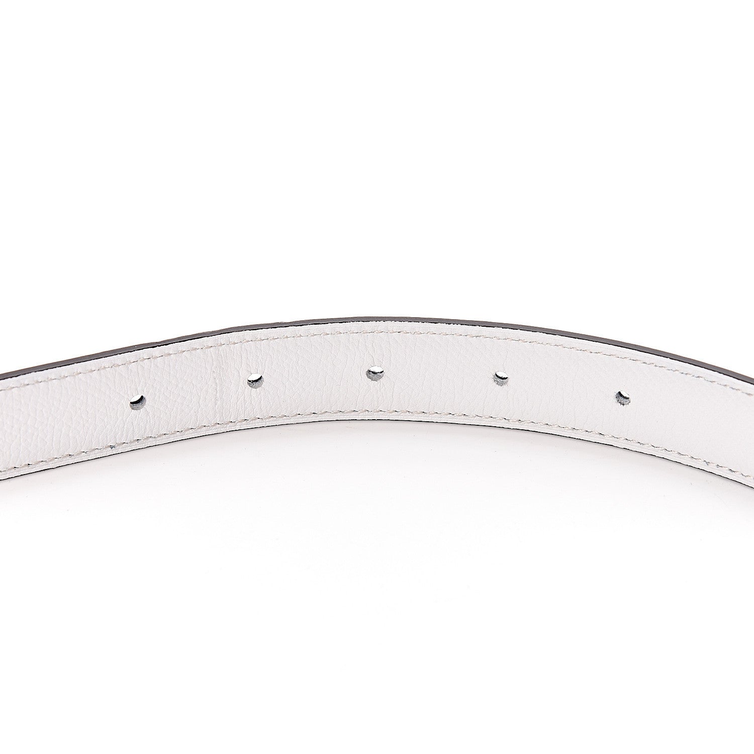 Hermes Swift Epsom 24mm Guilloche H Belt 80 Black White 5 of 7