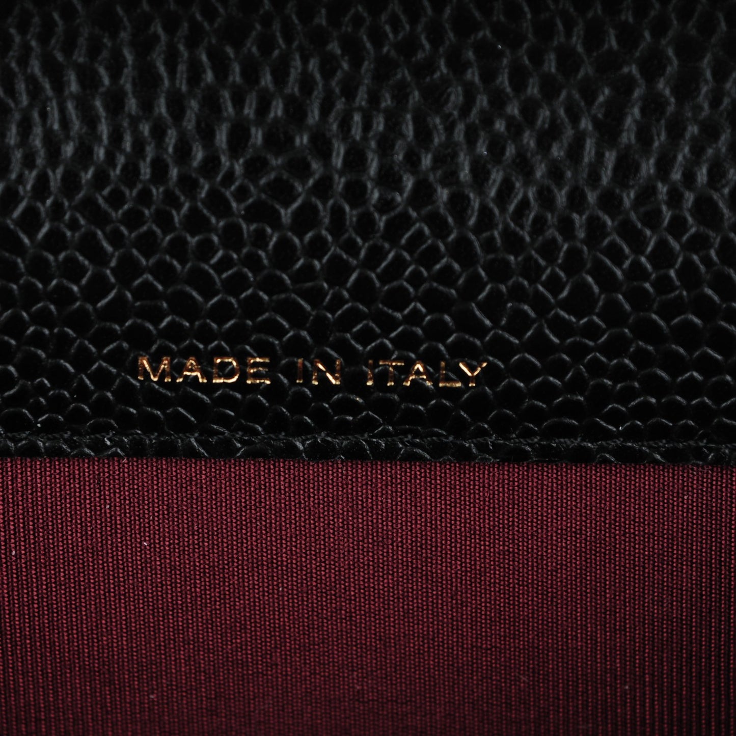 Caviar Quilted Flap Card Holder Black