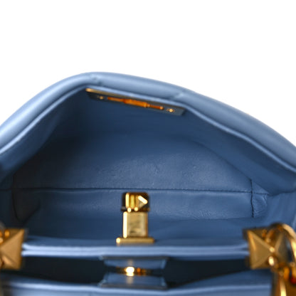 Valentino Garavani Nappa Small Roman Stud The Handle Bag Niagara 5 of 8