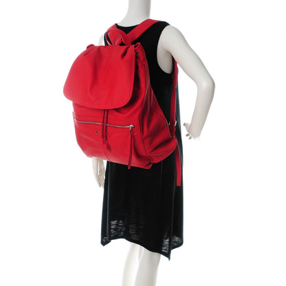 Balenciaga Matte Calfskin Classic Hardware S Traveler Backpack Rouge Grenade 2 of 7