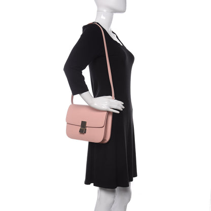 Celine Box Calfskin Medium Classic Box Flap Bag Pink 2 of 11