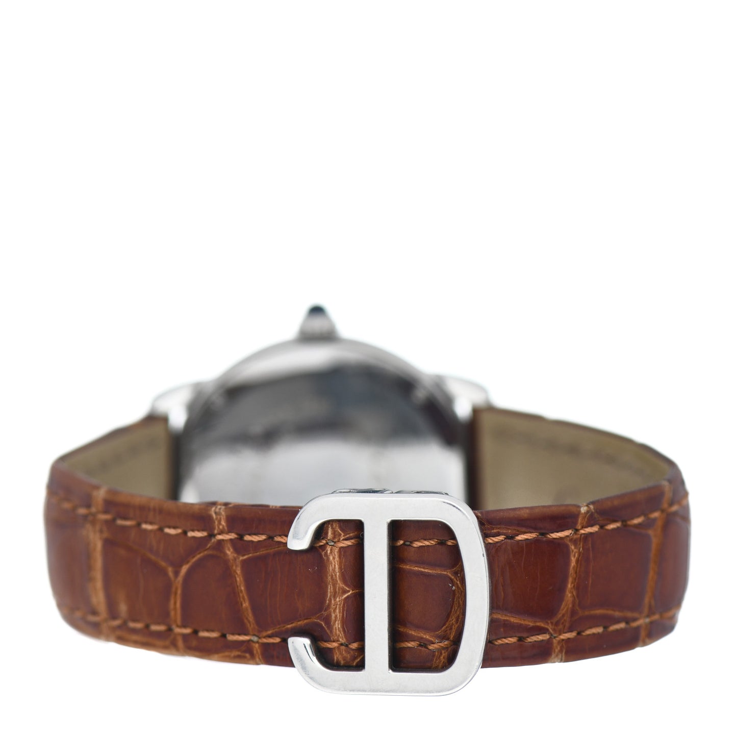 Stainless Steel Alligator 29mm Ronde Solo Quartz Watch Brown