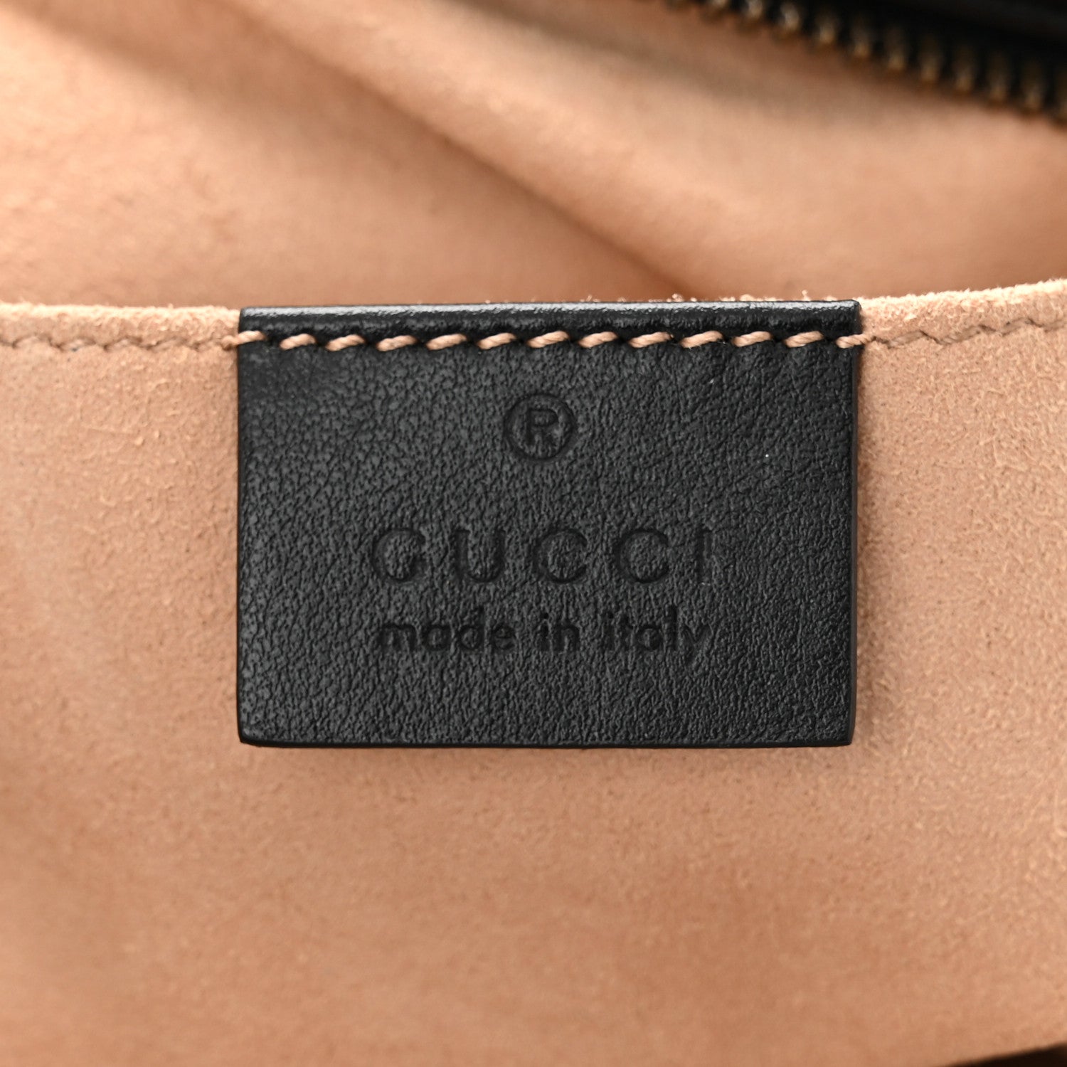 Gucci Calfskin Matelasse Small GG Marmont Chain Shoulder Bag Black 5 of 9