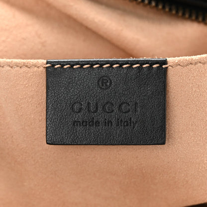 Gucci Calfskin Matelasse Small GG Marmont Chain Shoulder Bag Black 5 of 9