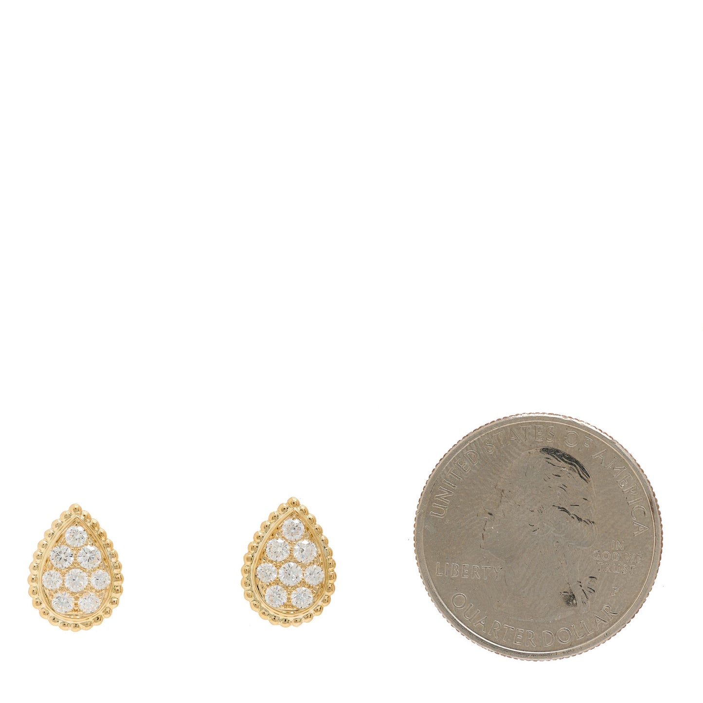 18K Yellow Gold Diamond S Serpent Boheme Stud Earrings