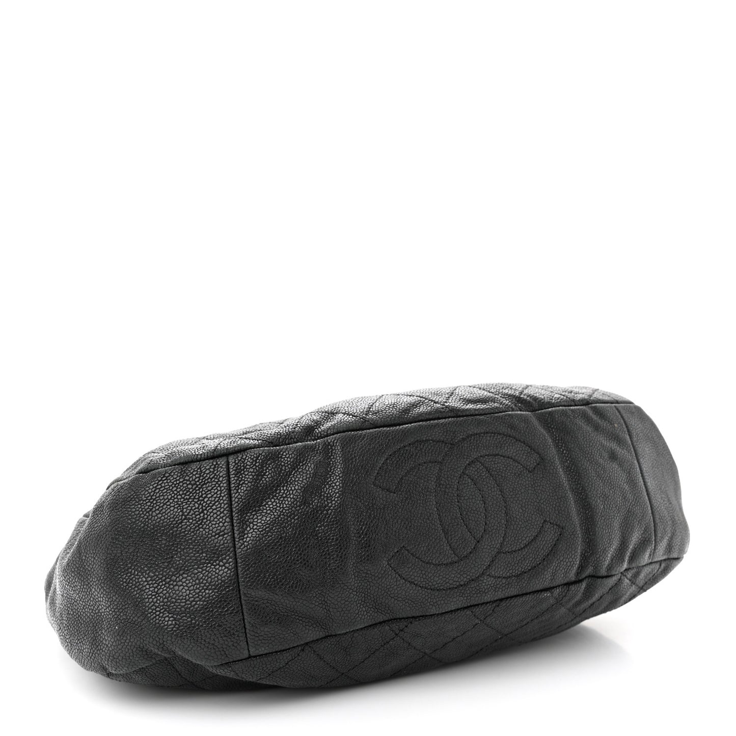 Caviar Quilted Simply CC Hobo Black