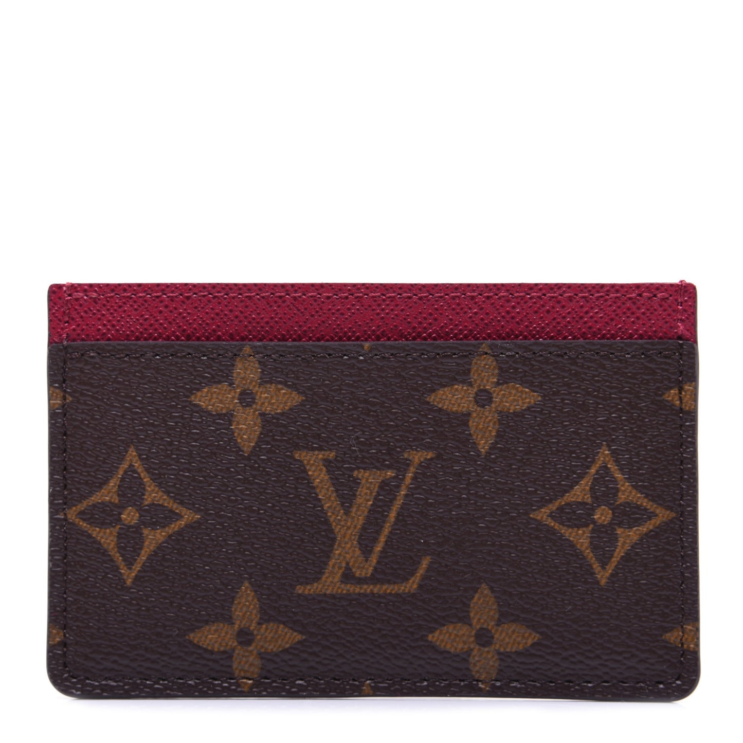 Monogram Card Holder Fuchsia