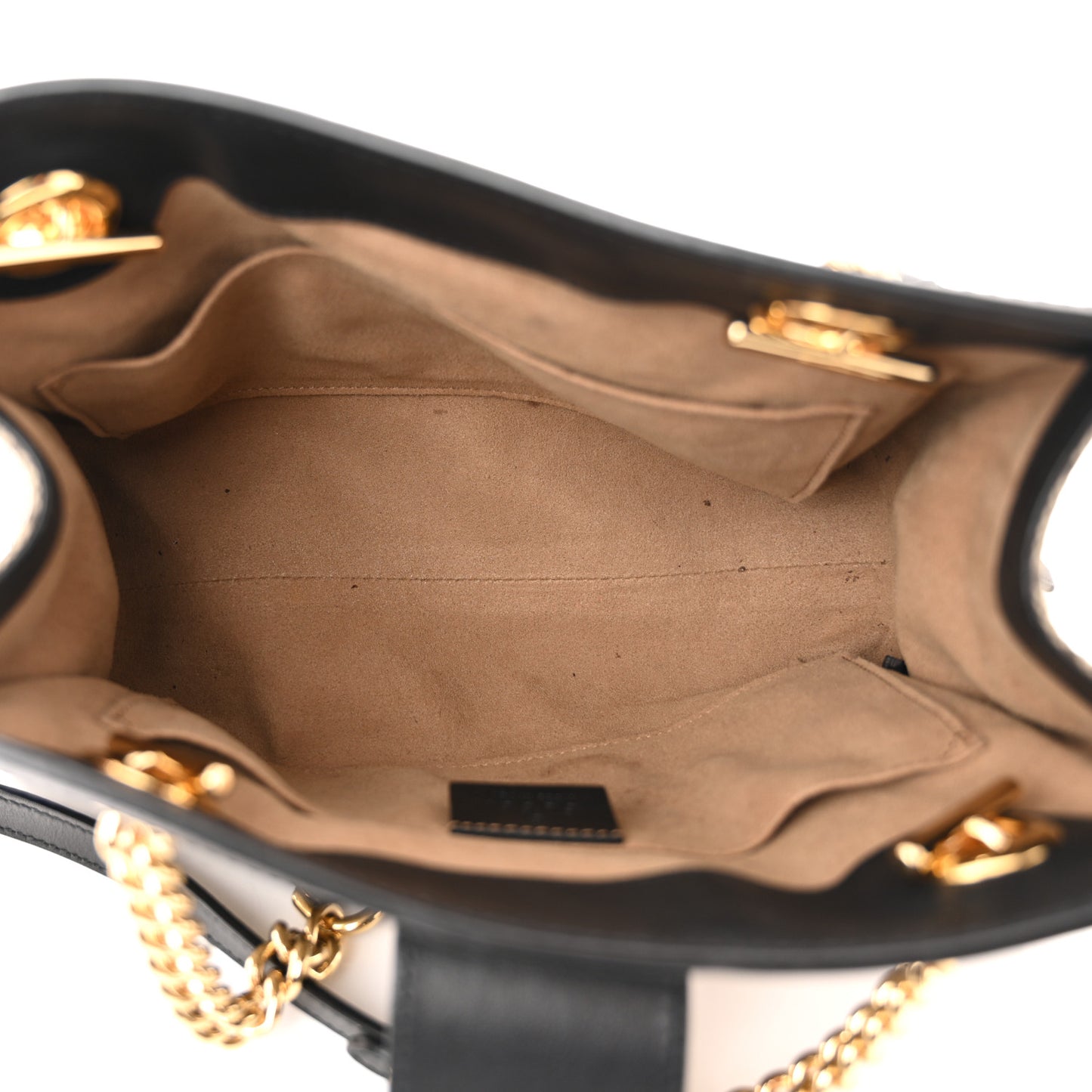 GG Supreme Monogram Small Padlock Tote Black