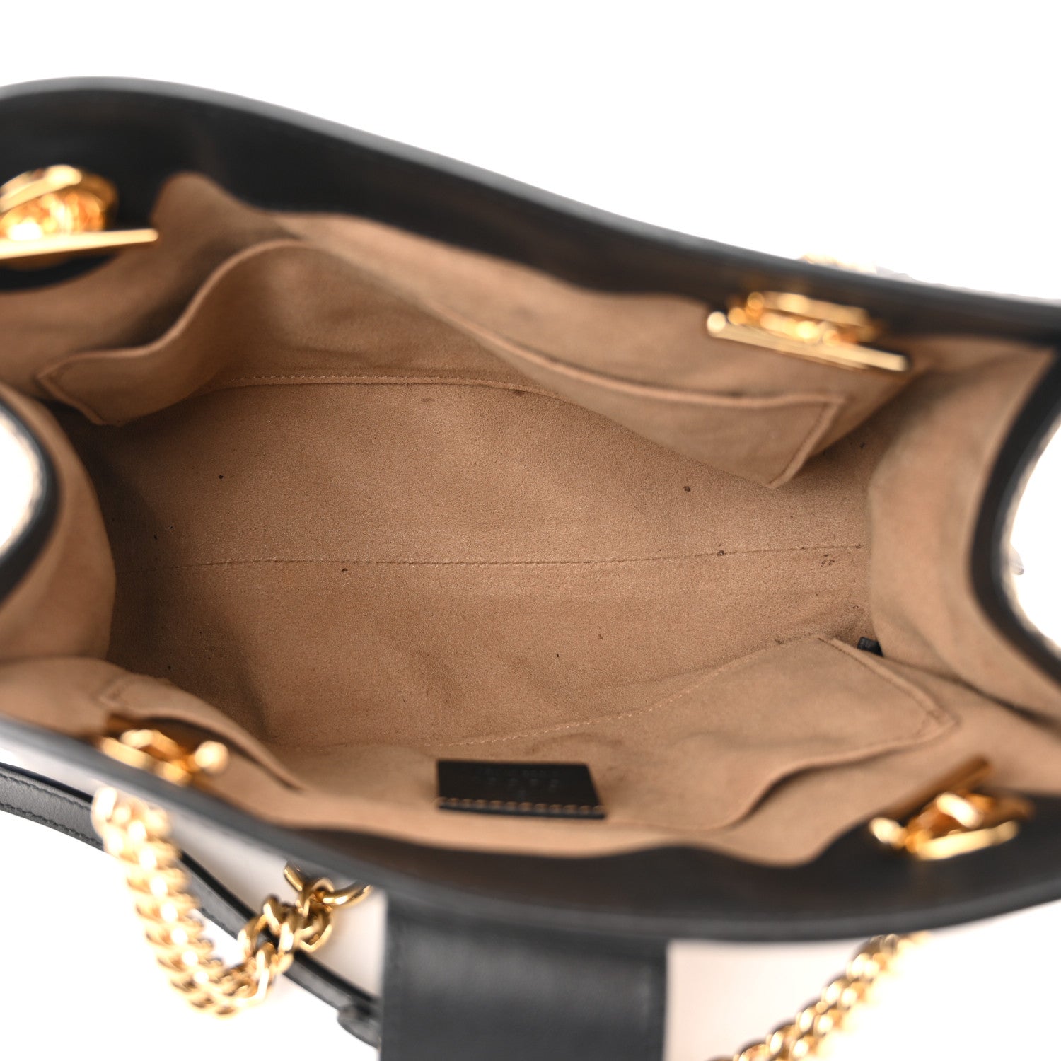 Gucci GG Supreme Monogram Small Padlock Tote Black 5 of 15