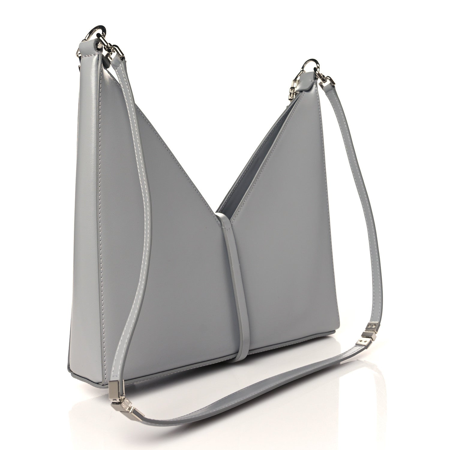 Givenchy Box Calfskin Small Cut Out Shoulder Bag Cloud Grey 3 of 9