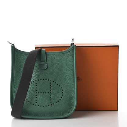 Hermes Taurillon Clemence Amazone Evelyne TPM Vert Vertigo 11 of 11