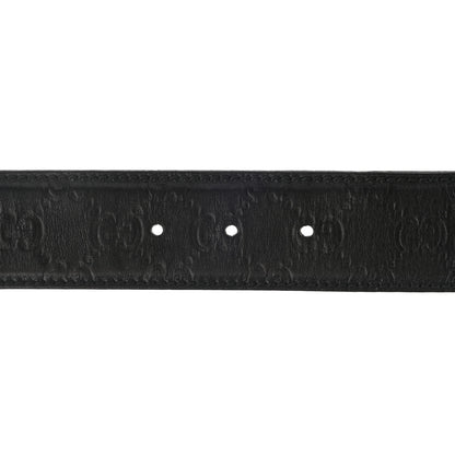Gucci Guccissima Interlocking G Belt 85 34 Black 5 of 9
