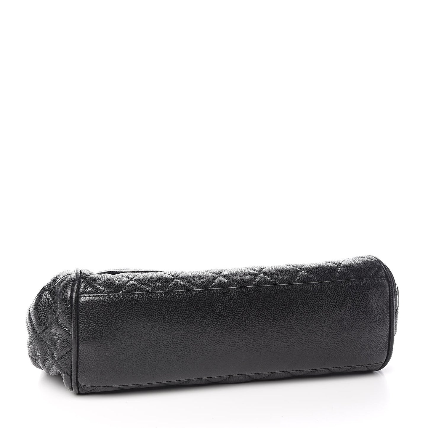 Caviar Quilted Timeless Accordion Flap Black