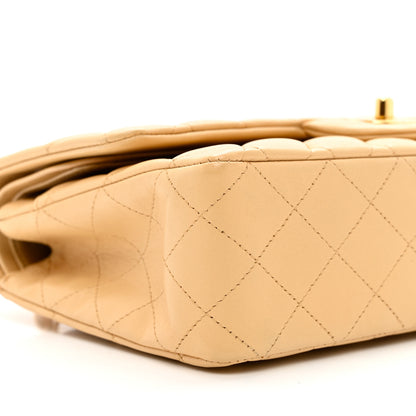 Chanel Lambskin Quilted Medium Double Flap Beige 8 of 9