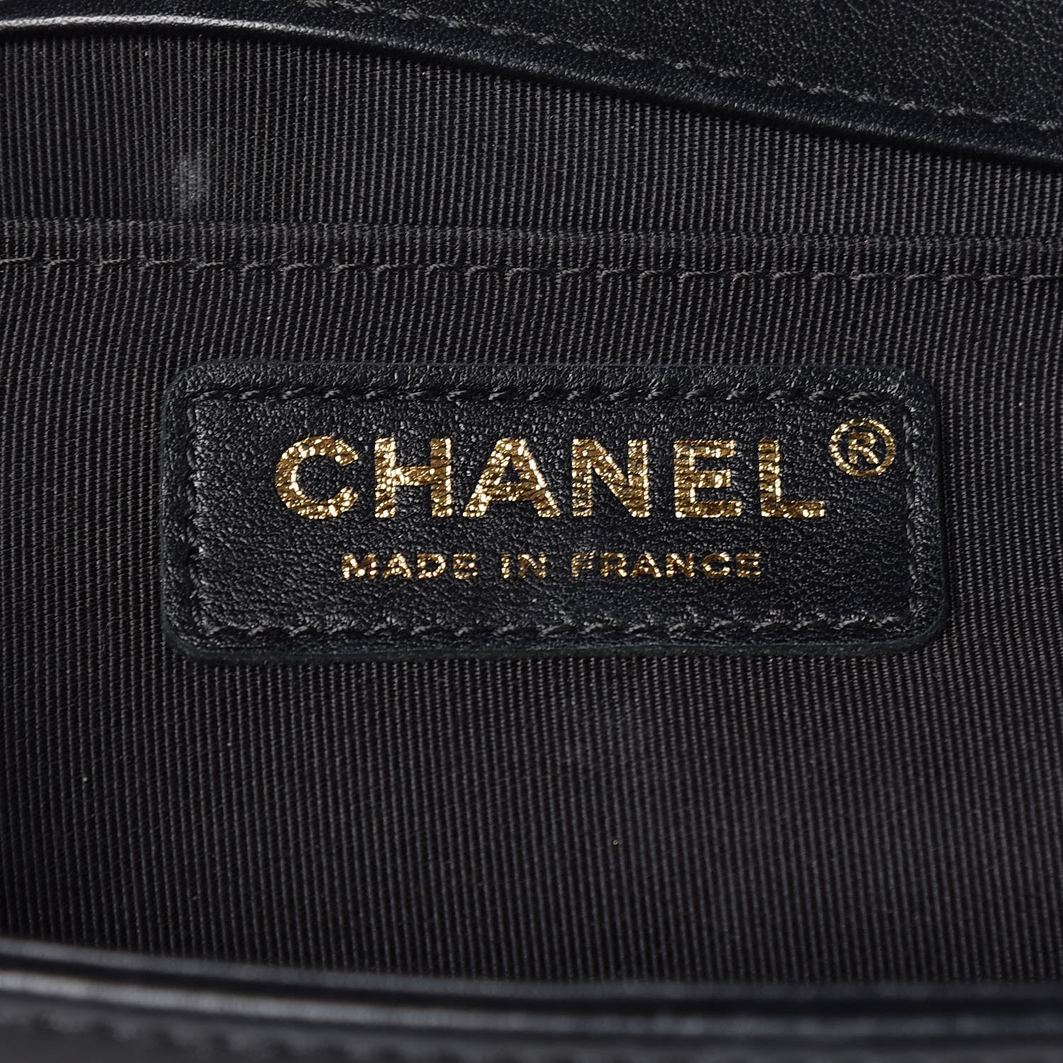 Chanel Lambskin Chevron Medium Boy Flap Black 6 of 12