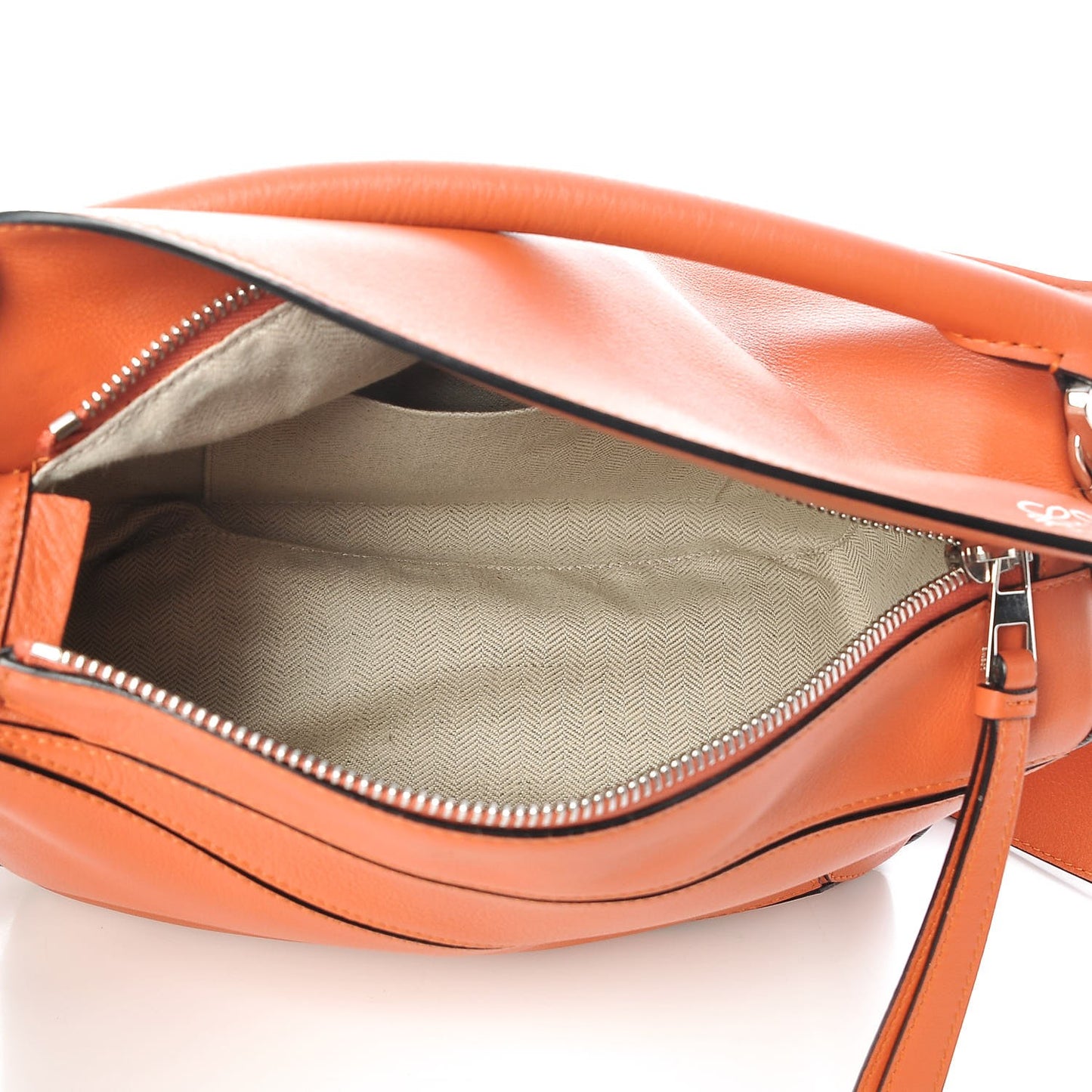 Calfskin Small Puzzle Bag Orange