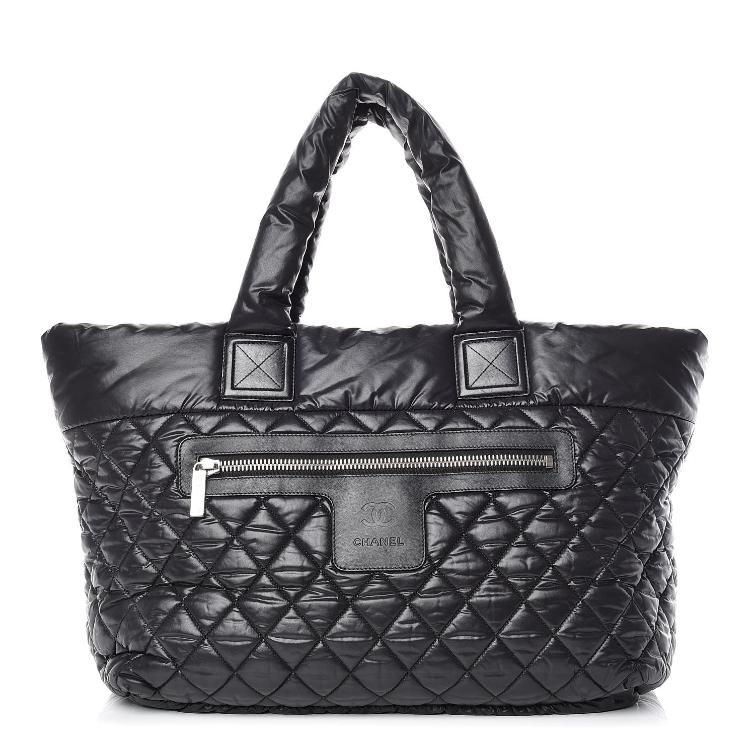 Chanel Nylon Quilted Large Coco Cocoon Tote Black 1 of 9