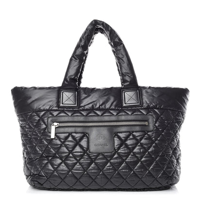 Chanel Nylon Quilted Large Coco Cocoon Tote Black 1 of 9