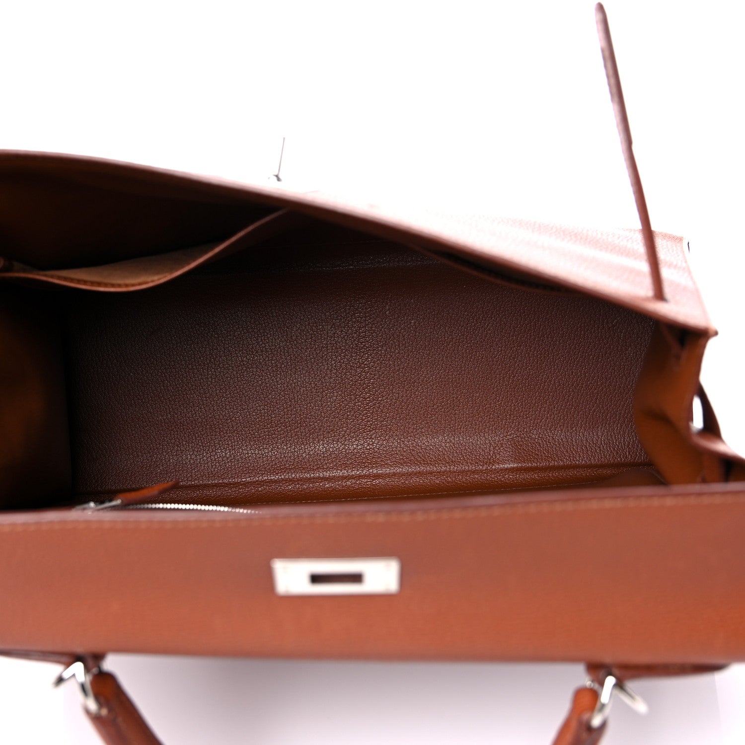 Hermes Vache Liegee Kelly Sellier 35 Noisette 5 of 13