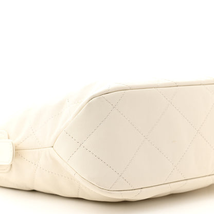 Chanel Calfskin Quilted Daily Hobo White 9 of 11