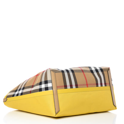 Burberry Vintage Check Large The Giant Reversible Tote Antique Yellow 4 of 9