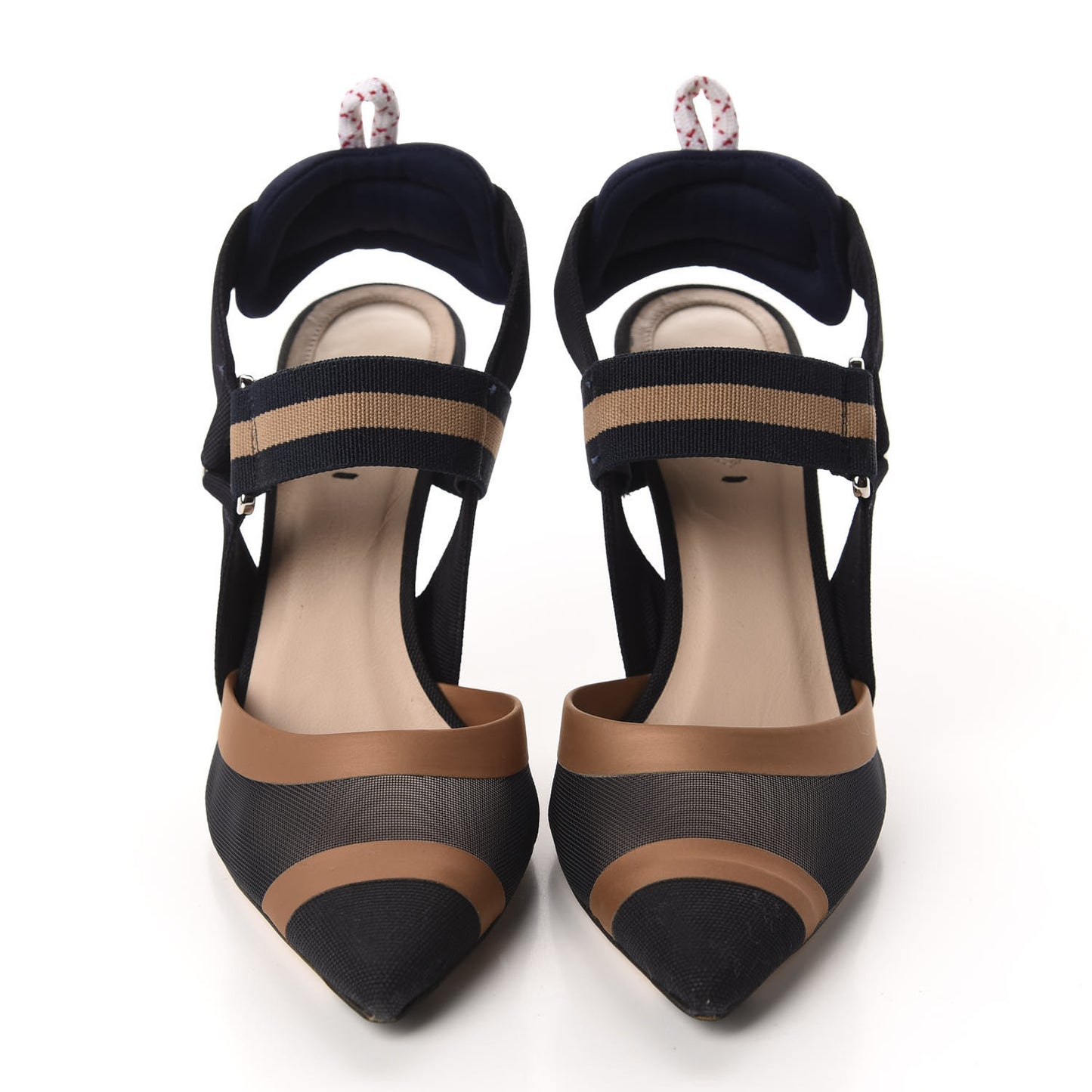 Technical Mesh FF Colibri Slingback Pumps 35.5