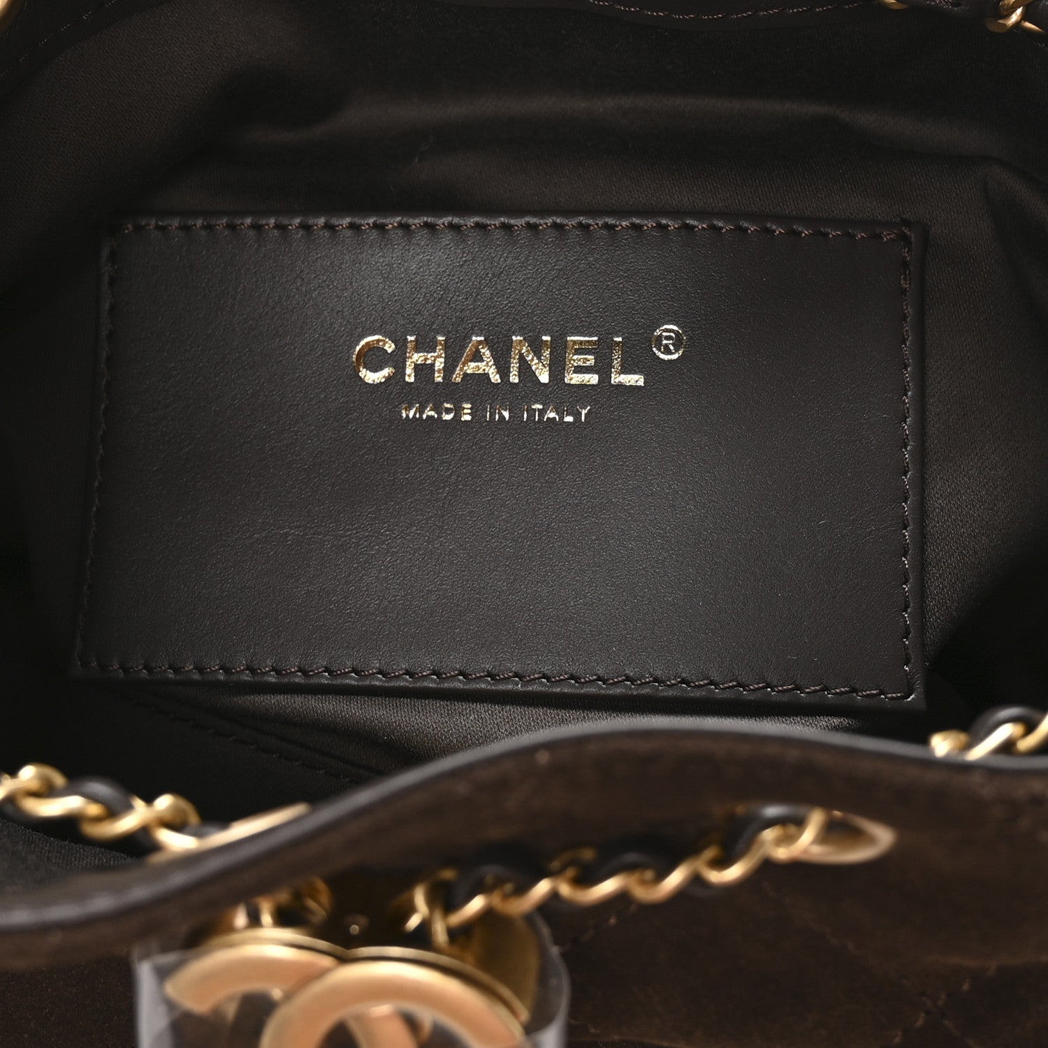 Chanel Suede Quilted Mini Chanel 25 Handbag Dark Brown 10 of 21