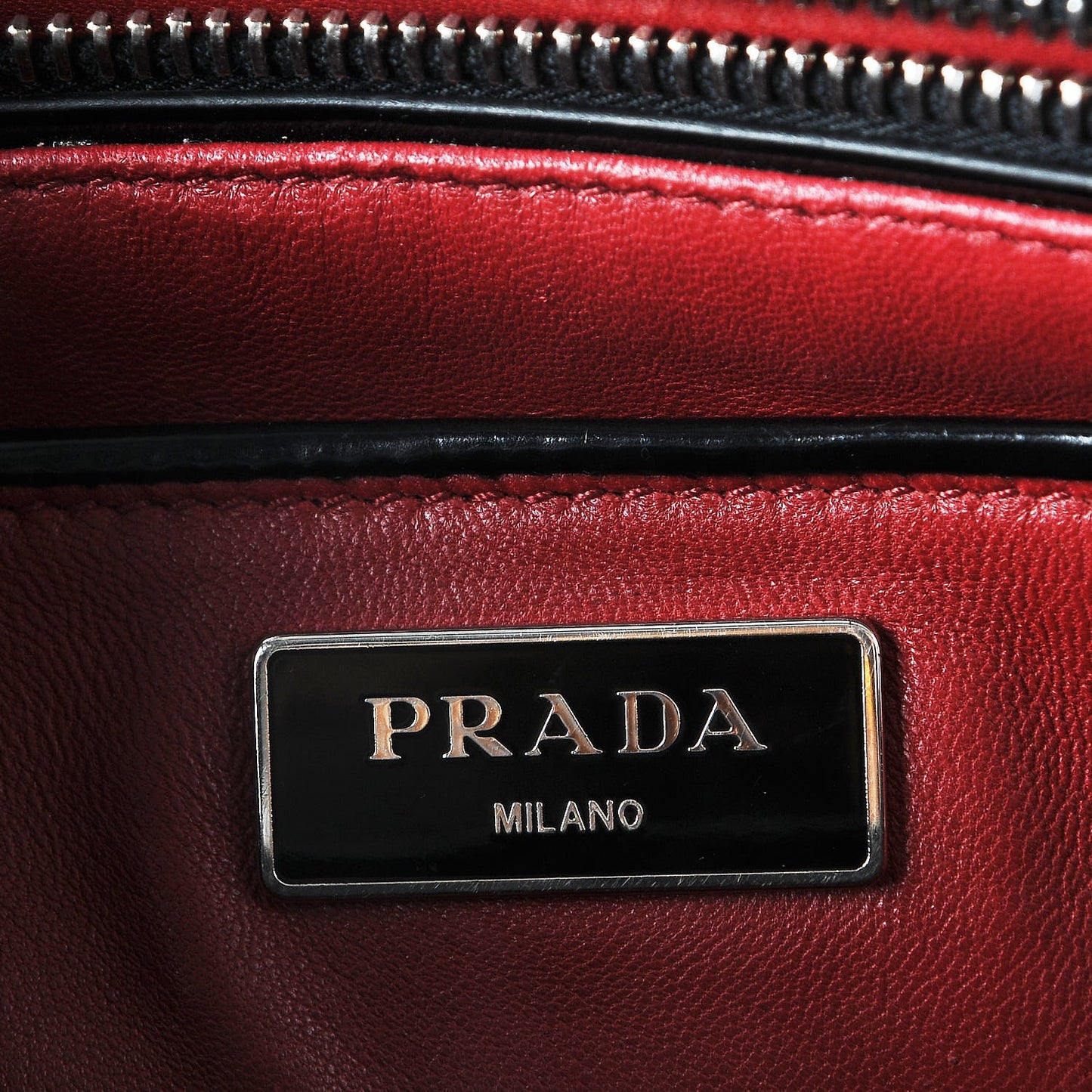 Spazzolato Large Galleria Double Zip Tote Nero Black