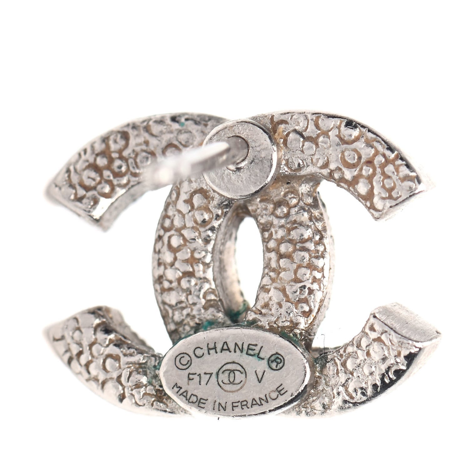 Crystal Mini Timeless CC Earrings Silver