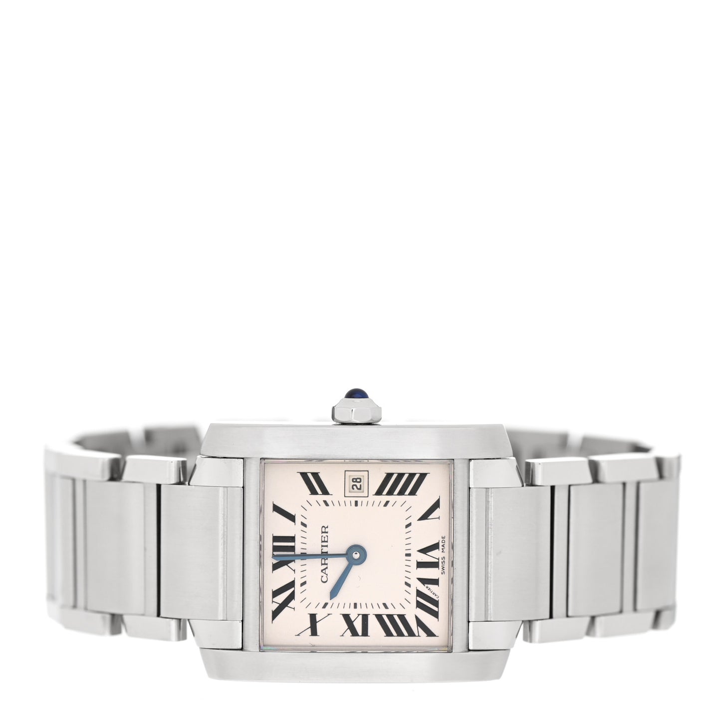 Stainless Steel 25mm Tank Francaise Quartz Watch