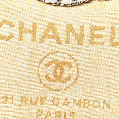 Chanel Woven Straw Raffia Medium Deauville Tote Beige 12 of 13