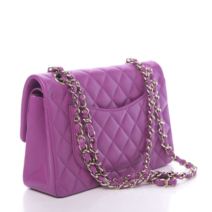 Chanel Lambskin Quilted Small Double Flap Purple 3 of 11