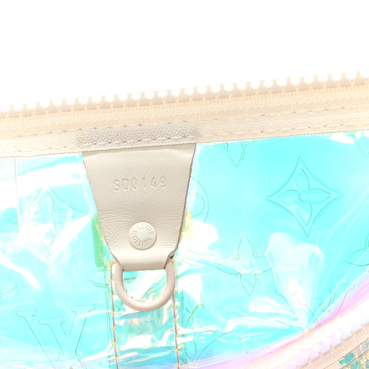 Louis Vuitton PVC Monogram Keepall Bandouliere 50 Iridescent Prism 6 of 13