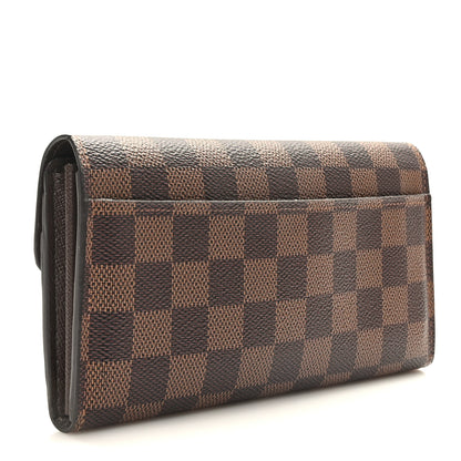 Louis Vuitton Damier Ebene Sarah Wallet NM 3 of 8