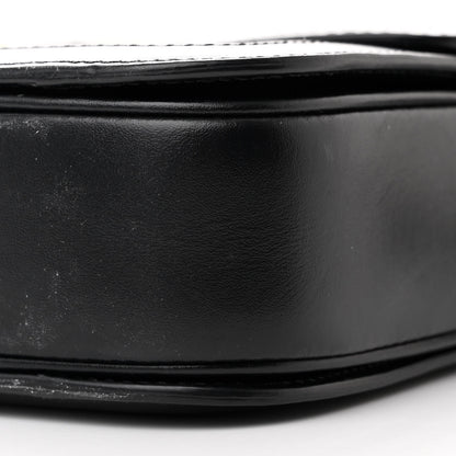 Celine Canvas Calfskin Triomphe Embroidered Medium Triomphe Bag Black 14 of 18