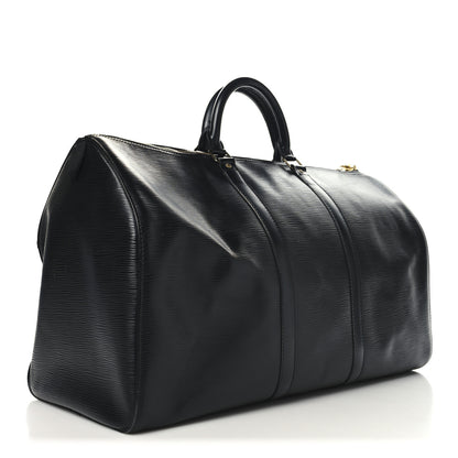 Louis Vuitton Epi Keepall 50 Black 2 of 12