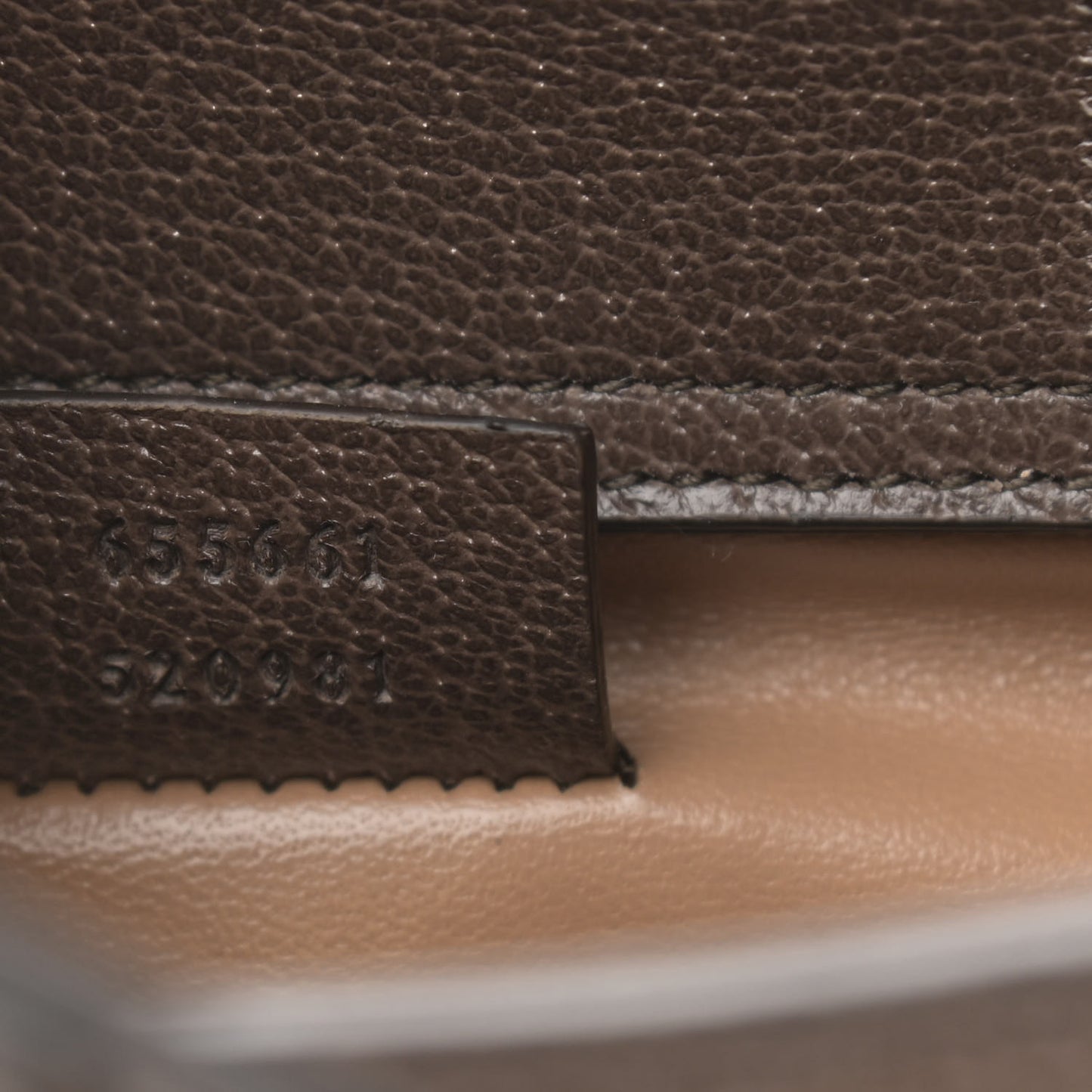Monogram Jumbo GG Textured Dollar Calfskin Mini Diana Tote Bag Camel Ebony New Acero