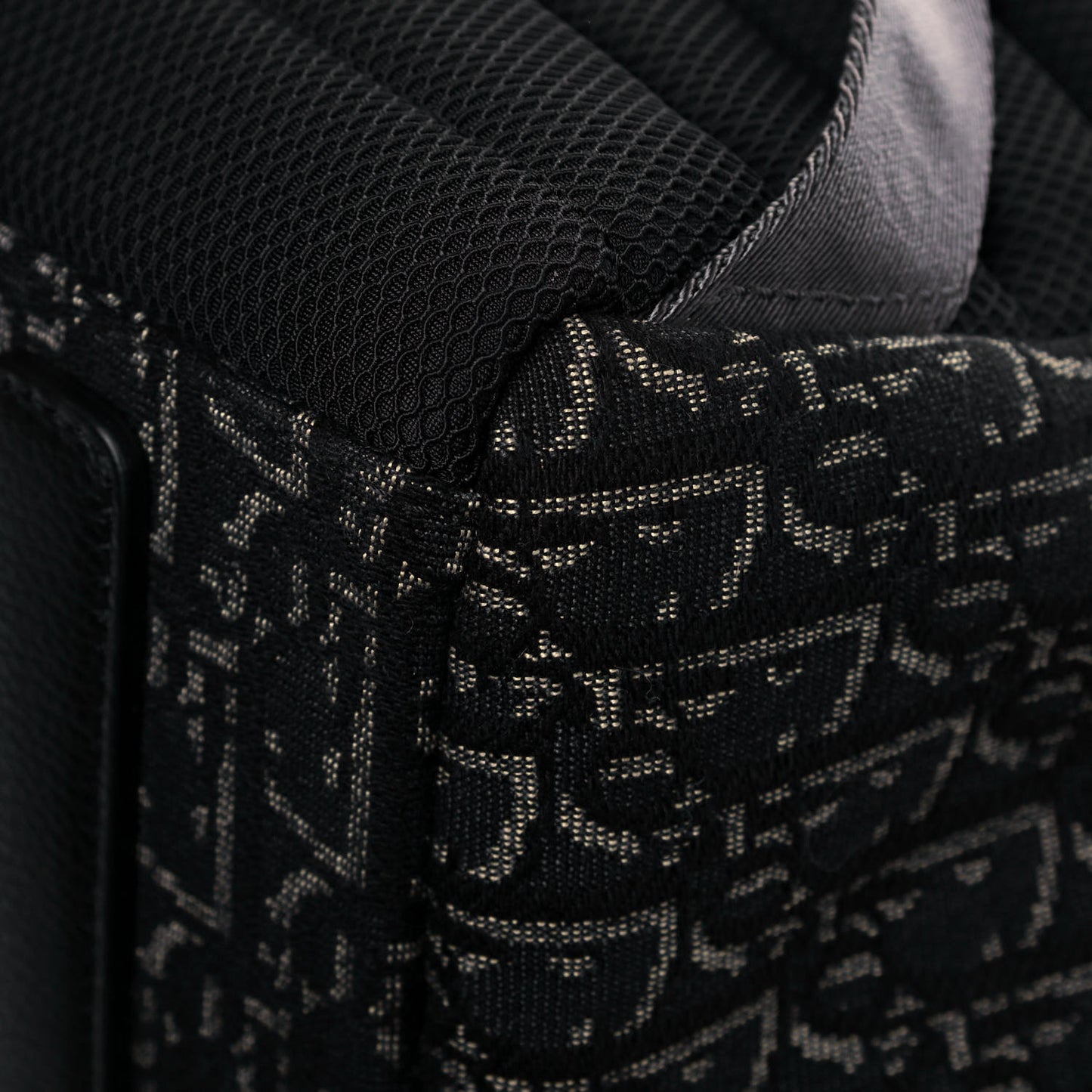 Oblique Calfskin Rider Backpack Black