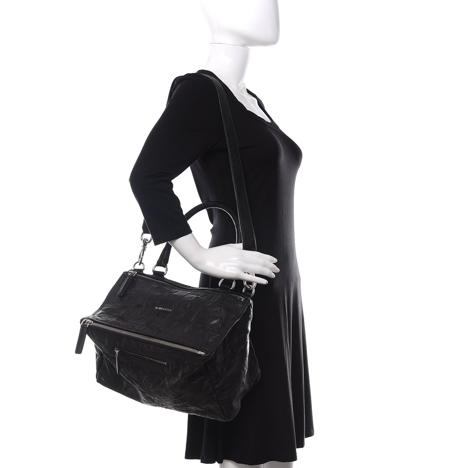 Givenchy Tumbled Sheepskin Medium Pandora Black 2 of 10