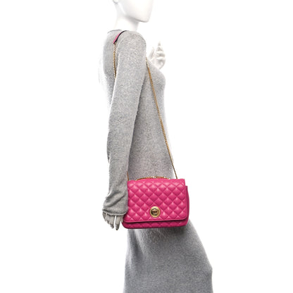 Versace Nappa Quilted Medusa Chain Crossbody Pink 2 of 9