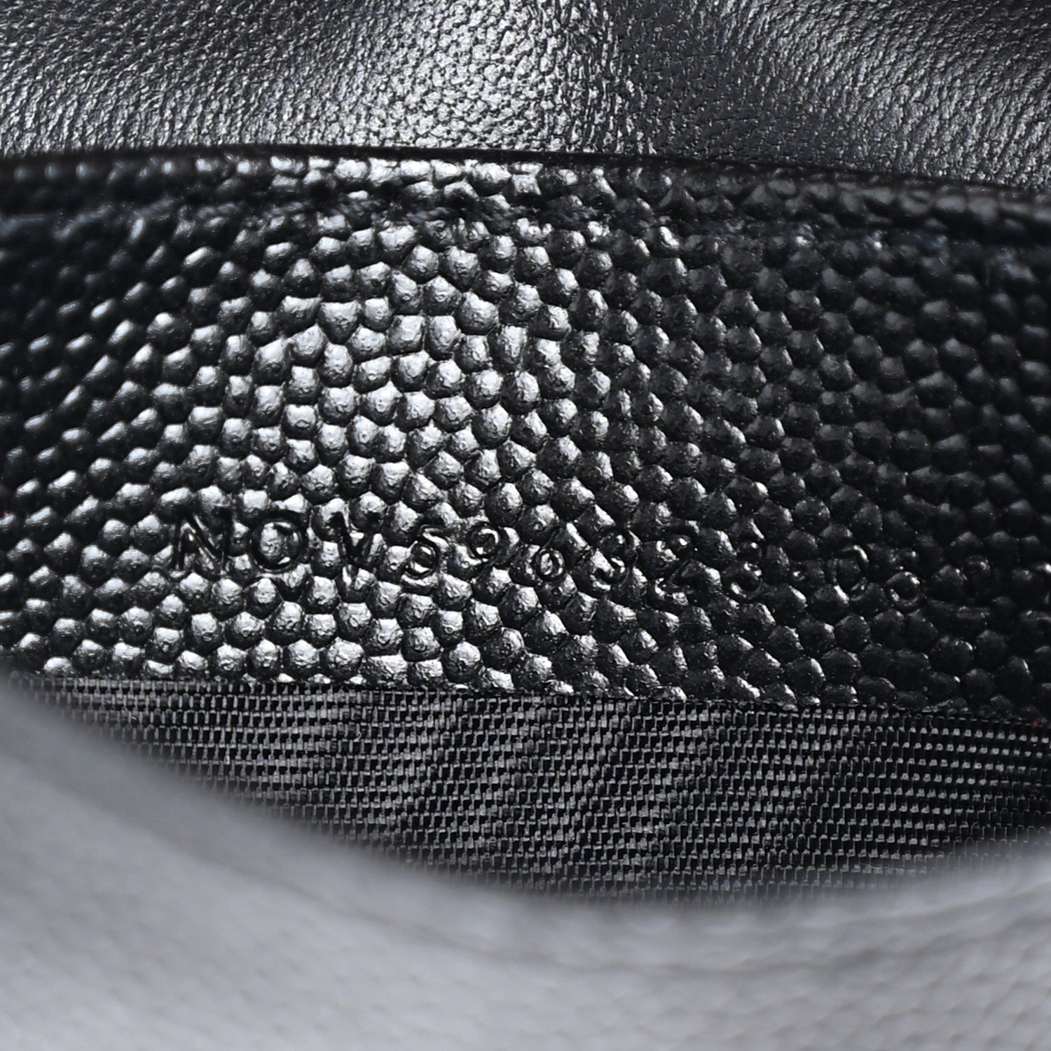 Saint Laurent Grain De Poudre Matelasse Chevron Monogram Flap Card Case Black 8 of 11