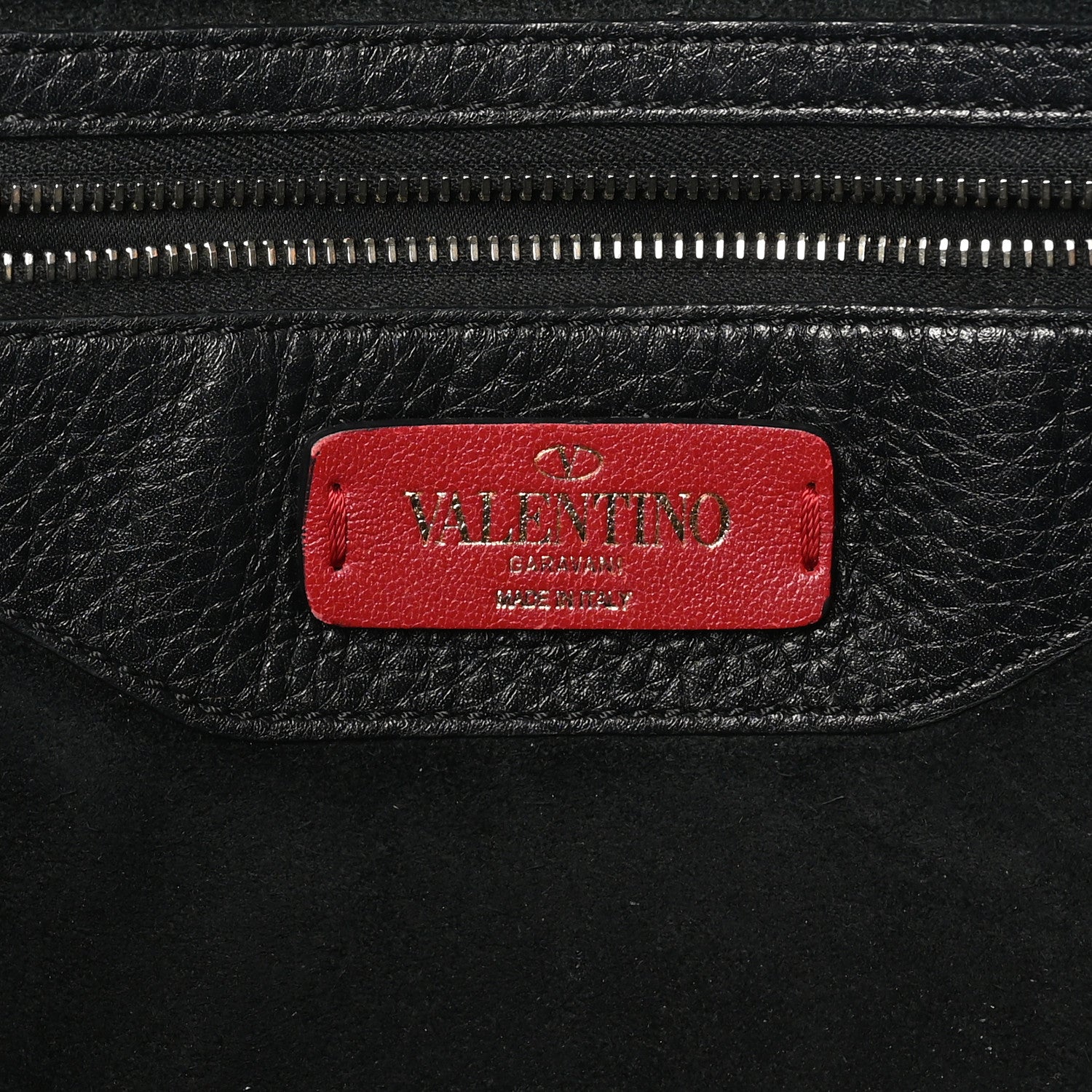 Valentino Garavani Grained Calfskin Rockstud Shoulder Tote Black 6 of 11