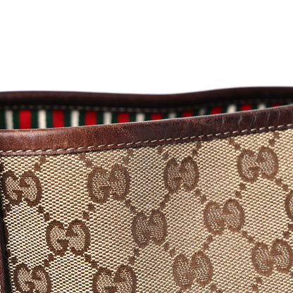 Gucci Monogram Medium New Britt Tote Brown 12 of 13