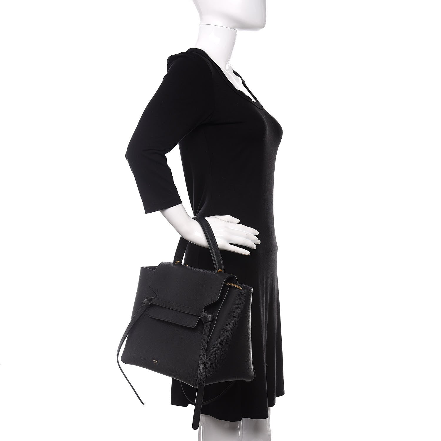 Celine Baby Grained Calfskin Mini Belt Bag Black 3 of 12